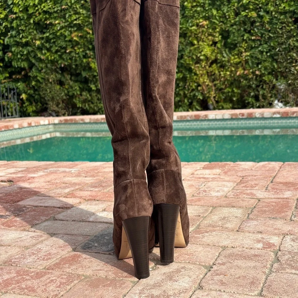 Reed Krakoff, Made in Italy, Thigh High, Stunning Brown Suede Boots 🤩